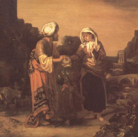 Barent fabritius The Expulsion of Hagar and Ishmael (mk33) Germany oil painting art
